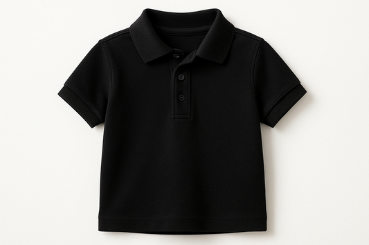 children black polo shirt