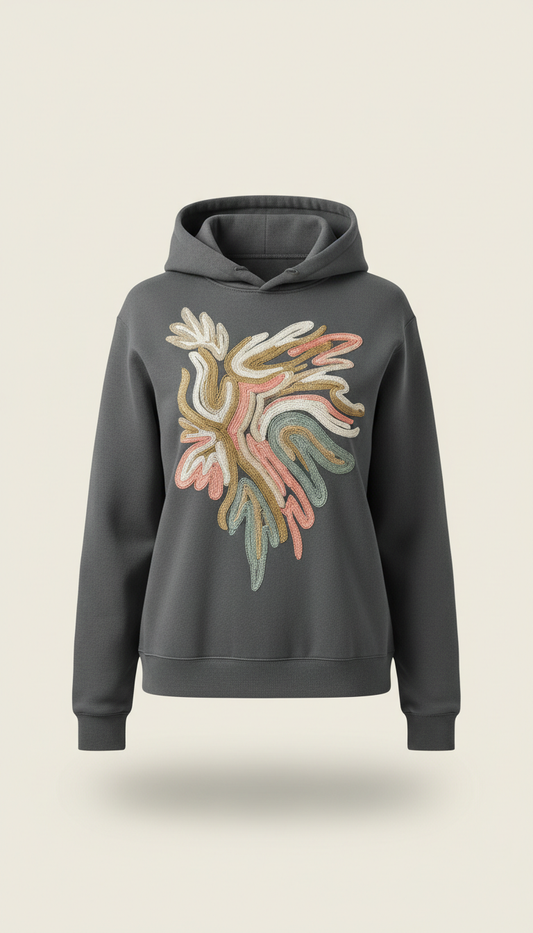 Custom Embroidered Cotton Hoodie