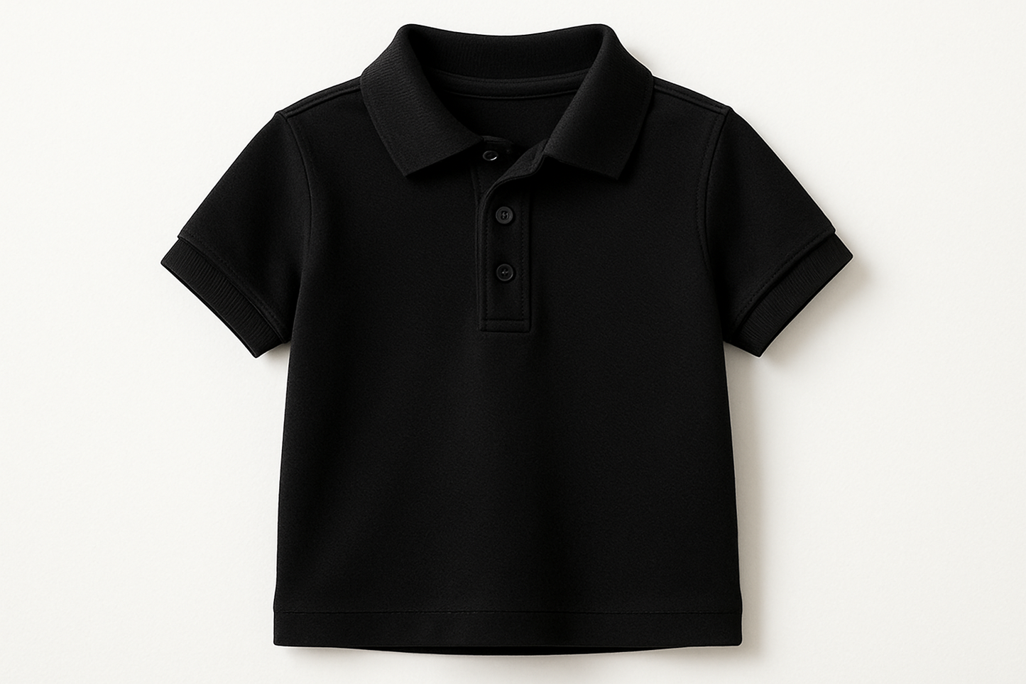 children black polo shirt