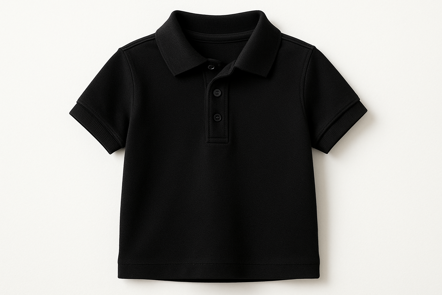 children black polo shirt