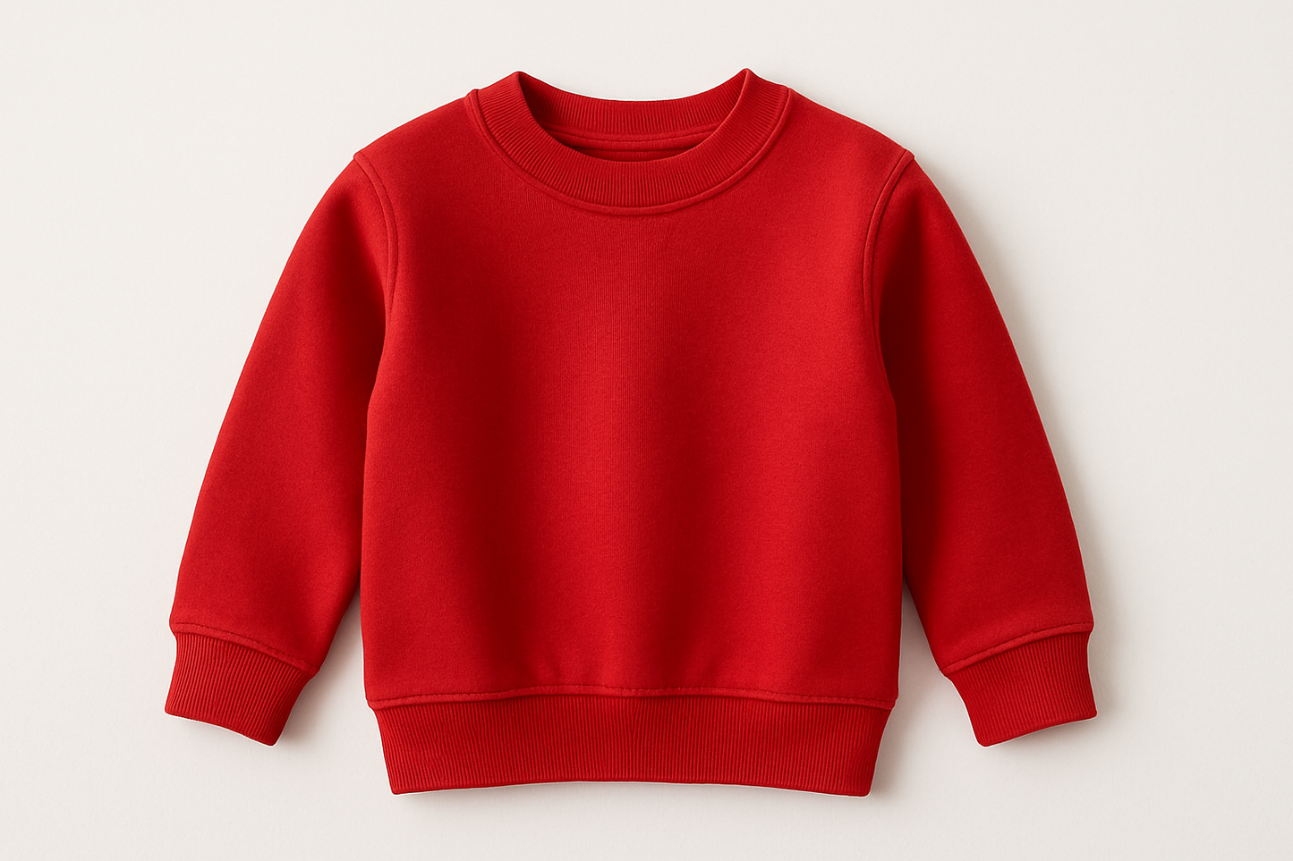 create children classic sweat shirt in red color